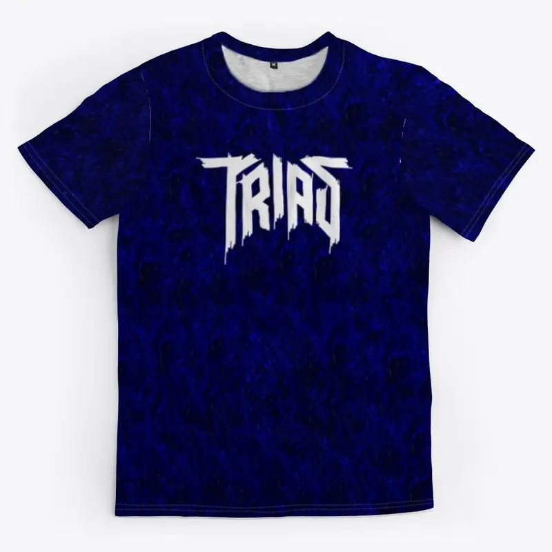 Trias Blue Pattern White Logo