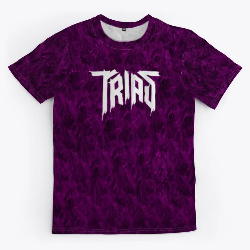 Trias Purple Pattern White Logo